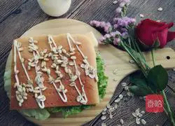 Illustration of how to make a fermented hamburger breakfast 19