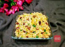 Illustration of how to cook sausage and rice 24