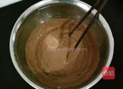 Illustration of how to make cocoa and sesame milk-flavored hair cake 7