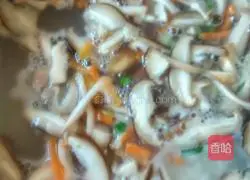 Illustration of how to make mushroom and lean meat porridge 5