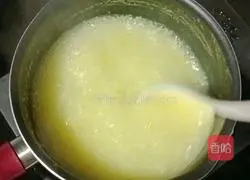 Illustration of how to make papaya and millet porridge 8