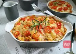 Chicken with mushroom sauce Illustration of how to make baked rice 16