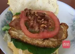 Illustration of how to make sliced hamburger 11