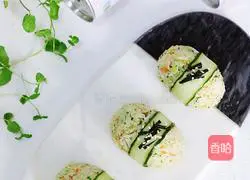 Illustration of how to make broccoli and sesame rice balls 18