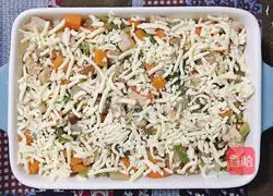 Illustration of how to make tomato and black pepper chicken baked rice 7