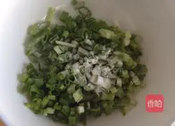 Illustration of how to make scallion-flavored ham rolls 2
