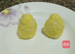 Illustration of how to make chicken rice balls 6