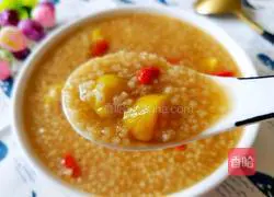 Illustration of how to make chestnut and millet porridge 2