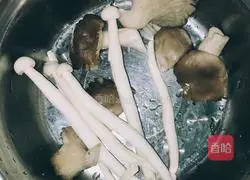 Nutrition Illustration of how to make rice noodles with fresh mushroom soup 1