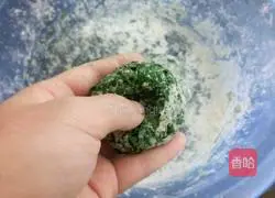 Illustration of how to make sweet potato leaf wowotou 7