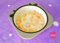 Illustration of how to make nutritious rice cereal with shrimp balls (baby food supplement) 15