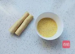 Illustration of how to make millet and yam porridge 2