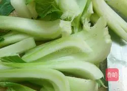 Stir-fried rice noodles with green vegetables Illustration of how to make powder 1