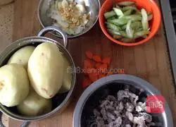 Illustration of braised noodles 1