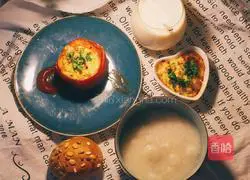 tomato Illustration of how to make baked rice 11