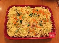 Illustration of how to make baked rice 4