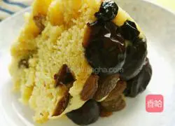 Illustration of how to make red date hair cake 11