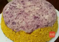 Illustration of how to make pumpkin and purple sweet potato cakes 9