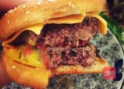 Double-layer beef burger recipe 12 