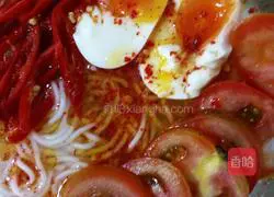 Illustration of how to make red pepper with chicken and vegetables (cold noodles) 13
