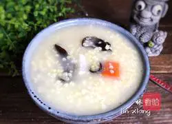 Illustration of how to make fungus, yam and millet porridge 12