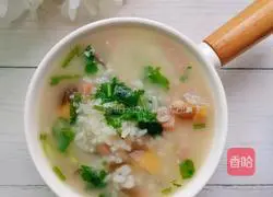 Illustration of how to make preserved egg and lean meat porridge 12