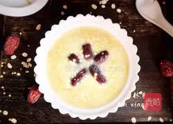 Illustration of how to make red dates, oats and millet porridge 13