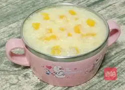 Illustration of how to make millet and papaya porridge (baby food supplement) 9