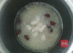 Illustration of how to make Poria porridge 4