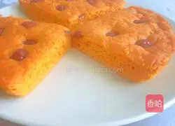 Pumpkin Illustration of how to make hair cake 9