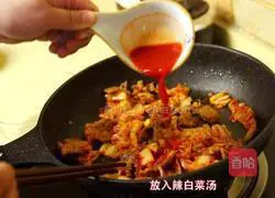 Cheese-flavored spicy cabbage stir-fried with pork belly and bean sprouts rice, want to come again bowl! Illustration of how to do it 7