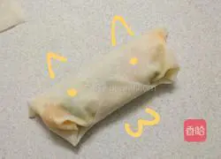 Illustration of how to make fruit spring rolls 8