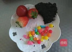 Illustration of how to make chicken leg reindeer rice balls 8