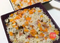 Illustration of how to make assorted baked rice 9