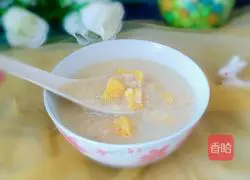 Illustration of how to make sweet potato oatmeal and millet porridge 7