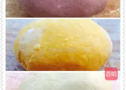 Illustration of how to make colorful rose rolls 4