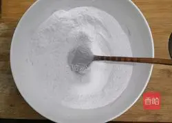 Red Illustration of making rice cake 3