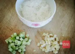Illustration of how to make Korean rice balls 1