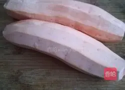 Illustration of how to make sweet potato and glutinous rice porridge 3