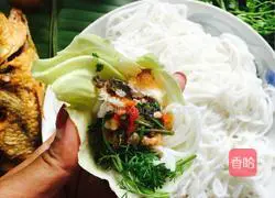 Illustration of how to make Dai flavor hand-caught fish rice noodles 8