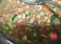 Illustration of how to make Korean squid rice bowl 8