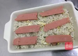 Cheese and bacon baked rice recipe 2