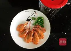 Illustration of how to make shrimp and pea porridge 2