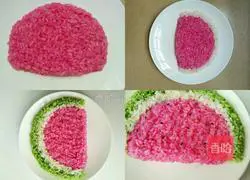 Watermelon Rice Balls Recipe Illustration 4