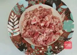 Illustration of how to make cold noodles with pickled mustard and minced meat 8