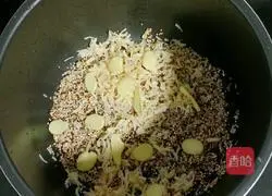 Quinoa Illustration of how to make scallop and vegetable porridge 7