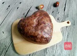 Illustration of how to make cocoa and sesame milk-flavored hair cake 12