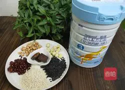 Illustration of how to make milky multi-grain porridge 1