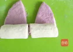 Illustration of how to make rabbit flower roll 10