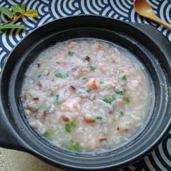 Shrimp and Mushroom Casserole Porridge